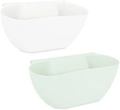 Navaris Hanging Kitchen Waste Bins - Over-Cabinet Garbage Bowl Holder Trash Containers For Collecting Food Scraps And Compost From Counter - Set Of 2 -Brabantia Shop 21AxgD7i yL. AC