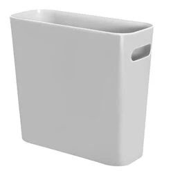 Youngever 1.5 Gallon Slim Trash Can, Plastic Garbage Container Bin, Small Trash Bin With Handles For Home Office, Living Room, Study Room, Kitchen, Bathroom (White) -Brabantia Shop 21TRlkXSCL
