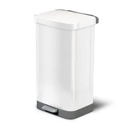 Glad Stainless Steel Step Trash Can With Clorox Odor Protection | Large Metal Kitchen Garbage Bin With Soft Close Lid, Foot Pedal And Waste Bag Roll Holder, 13 Gallon, All Stainless -Brabantia Shop 21gwe6kpVgL