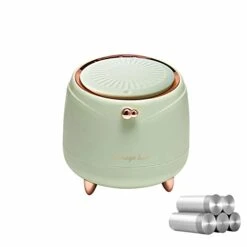 Mini Countertop Trash Can With 5 Rolls Of Trash Bags, Waste Can With Press Type Lid, 0.5 Gallon/1.5 Liter Wastebasket Trash Can Dispenser, Mini Bin For Bathroom Vanity,Coffee Table (White) -Brabantia Shop 3103PbsMQLL