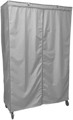 Formosa Covers | The Original Storage Shelving Unit Cover, Keep Garage, Closet, Medical Office, Kitchen, Yard Neat | Wire Steel Metal Shelf Accessories Fits Racks 48" W X 24 D X 72H (Cover Only Grey) -Brabantia Shop 310Uop18e2L. AC