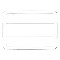 Cetomo 65L*4 Plastic Storage Box, Tote Box,Organizing Container With Durable Lid And Secure Latching Buckles, Stackable And Nestable, 4Pack, Gray With Buckle -Brabantia Shop 311EVFsnVYL