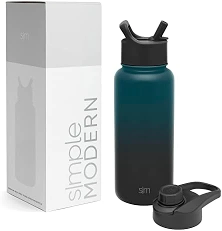 Simple Modern Water Bottle With Straw And Chug Lid Vacuum Insulated Stainless Steel Metal Thermos Bottles | Reusable Leak Proof BPA-Free Flask For Sports, Gym | Summit Collection | 32oz, Winter White 15 Simple Modern Water Bottle With Straw And Chug Lid Vacuum Insulated Stainless Steel Metal Thermos Bottles | Reusable Leak Proof BPA-Free Flask For Sports, Gym | Summit Collection | 32oz, Winter White - Image 15