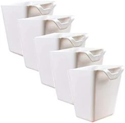 5pcs Hanging Cup Holder,Rolling Cart Accessories Utility Cart Accessories Hanging Bins,Hanging Flower Pots,Space Saver,Storage Bucket Desktop Container,Make Up Pencil Holder White 13 5pcs Hanging Cup Holder,Rolling Cart Accessories Utility Cart Accessories Hanging Bins,Hanging Flower Pots,Space Saver,Storage Bucket Desktop Container,Make Up Pencil Holder White -Brabantia Shop 311OtqrUfwL. AC