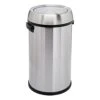 Amazon Basics Round Stainless Steel Trash Can With Swing Lid - 65 Liter