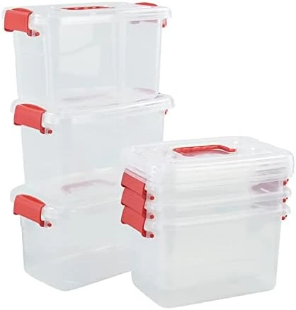 DynkoNA 6 Packs 6 Quart Clear Boxes, Plastic Small Storage Boxes With Lids 7 DynkoNA 6 Packs 6 Quart Clear Boxes, Plastic Small Storage Boxes With Lids - Image 7