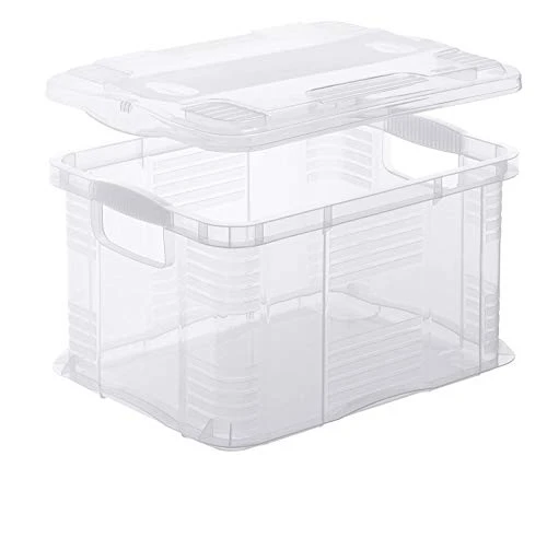 Rotho, Agilo, Storage Box 55 L, Plastic (PP) BPA-free, Transparent, A3/55l (59,0 X 39,0 X 31,0 Cm) 2 Rotho, Agilo, Storage Box 55 L, Plastic (PP) BPA-free, Transparent, A3/55l (59,0 X 39,0 X 31,0 Cm) - Image 2