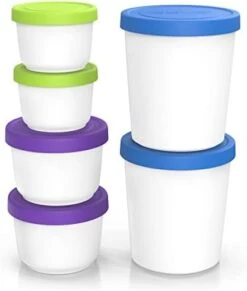 BALCI - Premium Ice Cream Containers (2 Pack - 1 Quart Each) Perfect Freezer Storage Tubs With Lids For Ice Cream, Sorbet And Gelato! - Blue -Brabantia Shop 3168L0rNvJL. AC
