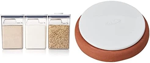 OXO Good Grips 6 Piece(3 Containers & 3 Scoops) Large Canister Set With Scoops, 4.4 Qt Each, White 12 OXO Good Grips 6 Piece(3 Containers & 3 Scoops) Large Canister Set With Scoops, 4.4 Qt Each, White - Image 12