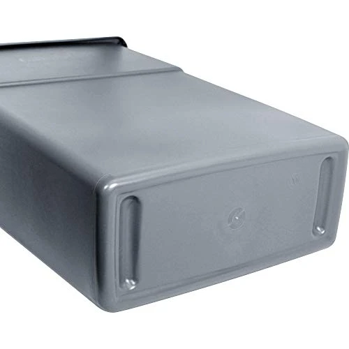 Genuine Joe GJO60465 Plastic Space Saving Waste Container, 23 Gallon Capacity, 23" Width X 30" Height X 11" Depth, Gray 5 Genuine Joe GJO60465 Plastic Space Saving Waste Container, 23 Gallon Capacity, 23" Width X 30" Height X 11" Depth, Gray - Image 5