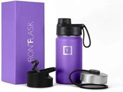 IRON °FLASK Sports Water Bottle - 40 Oz, 3 Lids (Spout Lid), Leak Proof, Vacuum Insulated Stainless Steel, Double Walled, Thermo Mug, Metal Canteen -Brabantia Shop 31Ao01OZYbL. AC