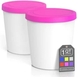 BALCI - Premium Ice Cream Containers (2 Pack - 1 Quart Each) Perfect Freezer Storage Tubs With Lids For Ice Cream, Sorbet And Gelato! - Blue -Brabantia Shop 31BZDq26gCL. AC
