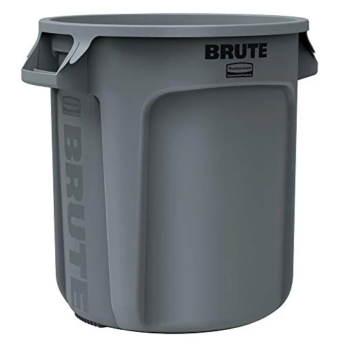 Rubbermaid Brute Round Trash Can10 Gallon, Gray 1 Rubbermaid Brute Round Trash Can10 Gallon, Gray