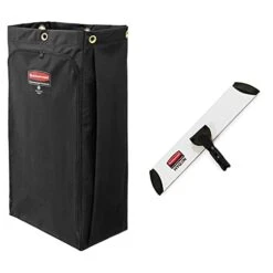 Rubbermaid Commercial Products High-Capacity Cleaning/Utility Cart Bag, 34-Gallon, Blue, Compatible With Rubbermaid Cleaning Carts -Brabantia Shop 31GsBm4iPqL