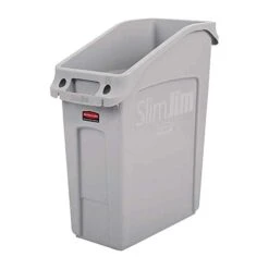 Rubbermaid Commercial Products 2026721 Slim Jim Under-Counter Trash Can With Venting Channels, 23 Gallon, Gray -Brabantia Shop 31H5YOG4L