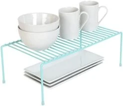 Smart Design Cabinet Storage Shelf Rack - Large (8.5 X 16 Inch) - Steel Metal Wire - Cupboard, Plate, Dish, Counter & Pantry Organizer Organization - Kitchen [Charcoal Gray] -Brabantia Shop 31HSbQtsQlL. AC