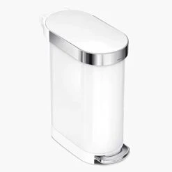 Simplehuman 45 Liter / 12 Gallon Slim Hands-Free Kitchen Step Trash Can, Brushed With Plastic Lid -Brabantia Shop 31IR1IKQT8L. AC