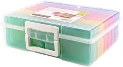 Vaessen Creative Transparent Carry Case With Lid And 16 Colourful Containers, For Cutting Dies, Photos And Other Craft Supplies, 37,50 X 30 X 13 Cm, 5 X 30 X 13 Cm 10 Vaessen Creative Transparent Carry Case With Lid And 16 Colourful Containers, For Cutting Dies, Photos And Other Craft Supplies, 37,50 X 30 X 13 Cm, 5 X 30 X 13 Cm -Brabantia Shop 31Iv8rpDiL. AC