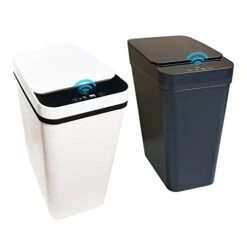 PKNOON Bathroom Trash Can Touchless 2.5 Gallon Self Sealing Trash Can Motion Sensor Trash Can Automatic Trash Cans With Lids Narrow Bedroom Garbage Bin Slim Trash Can For Bedroom Office (White) 15 PKNOON Bathroom Trash Can Touchless 2.5 Gallon Self Sealing Trash Can Motion Sensor Trash Can Automatic Trash Cans With Lids Narrow Bedroom Garbage Bin Slim Trash Can For Bedroom Office (White) -Brabantia Shop 31Jzia6jUpL