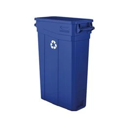 Suncast Commercial Slim 23 Gallon Polypropylene Recycling Bin With Recycle Logo, Blue 18 Suncast Commercial Slim 23 Gallon Polypropylene Recycling Bin With Recycle Logo, Blue -Brabantia Shop 31Kaycn fL