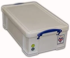 Really Useful Plastic Storage Box 35 Litre With XXL Lid White Strong -Brabantia Shop 31MmCEn QL. AC