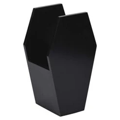 Gothic Kitchen Utensils Holder – Remote Control Caddy, Brush Holder - Storage & Organization Of Accessories For Home, Bedroom, Kitchen, Art Supplies - Decor For Goth Room (black)