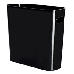 Youngever 1.5 Gallon Slim Trash Can, Plastic Garbage Container Bin, Small Trash Bin With Handles For Home Office, Living Room, Study Room, Kitchen, Bathroom (White) -Brabantia Shop 31QjacMSotL
