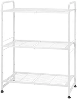 Simple Trending 3-Tier Stackable Wire Shelving Unit Storage Rack, Expandable & Adjustable Kitchen Storage Cabinet Shelf Organizer, Black -Brabantia Shop 31RMrHxZMmL. AC