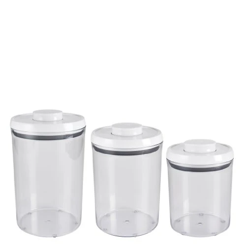 OXO Good Grips 3-Piece Airtight POP Round Canister Set 1 OXO Good Grips 3-Piece Airtight POP Round Canister Set