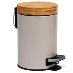 Kazai. 3L Designer Bathroom Bin | Superior Bamboo | Soft Closing | Anti-Finger | Black -Brabantia Shop 31RzoPIzSfL