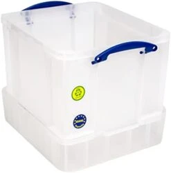 Really Useful Plastic Storage Box 35 Litre With XXL Lid White Strong -Brabantia Shop 31S6N0MQsrL. AC