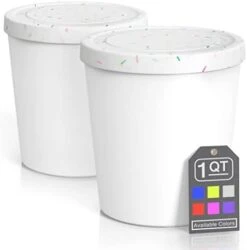 BALCI - Premium Ice Cream Containers (2 Pack - 1 Quart Each) Perfect Freezer Storage Tubs With Lids For Ice Cream, Sorbet And Gelato! - Blue -Brabantia Shop 31S7awy6gyL. AC