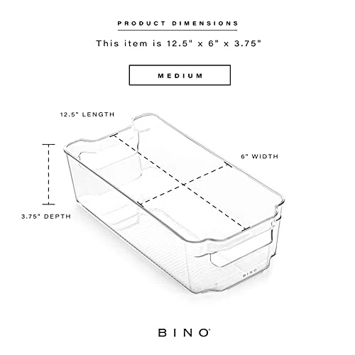 | Stackable Storage Bins, Medium - 4 Pack | The Stacker Collection | Clear Plastic Storage Bins | Organization And Storage Containers For Pantry & Fridge | Multi-Use Organizer Bins | BPA-Free 2 | Stackable Storage Bins, Medium - 4 Pack | The Stacker Collection | Clear Plastic Storage Bins | Organization And Storage Containers For Pantry & Fridge | Multi-Use Organizer Bins | BPA-Free - Image 2
