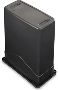 Carlisle FoodService Products TrimLine Plastic Rectangle Waste Container, 15 Gallons, Grey -Brabantia Shop 31T41X9kFhL