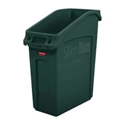 Rubbermaid Commercial Products 2026721 Slim Jim Under-Counter Trash Can With Venting Channels, 23 Gallon, Gray -Brabantia Shop 31UZCgHmVL