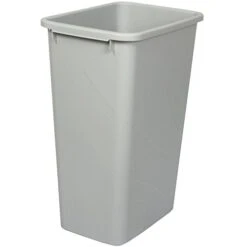 Knape & Vogt QT50PB-P Replacement Trash Can, 21.56-Inch By 15.55-Inch By 11.13-Inch,Platinum