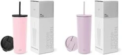 Simple Modern Insulated Tumbler With Lid And Straw | Iced Coffee Cup Reusable Stainless Steel Water Bottle Travel Mug | Gifts For Women Men Her Him | Classic Collection | 24oz | Blush -Brabantia Shop 31UrwydphTL. AC