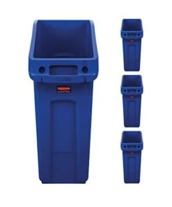 Rubbermaid Commercial Products 2026721 Slim Jim Under-Counter Trash Can With Venting Channels, 23 Gallon, Gray -Brabantia Shop 31VOT1UDML