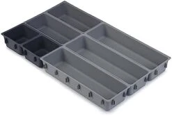 Joseph Joseph Blox 10 Piece Plastic Storage Trays Cosmetics, Stationary, Utensils Drawer Organizer Grey -Brabantia Shop 31VOlJZF9L. AC