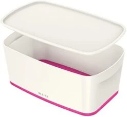 Leitz Small MyBox With Lid, Storage Box For Home And Office, High Gloss Plastic, 5 Litre, A5, White/Pink Metallic 13 Leitz Small MyBox With Lid, Storage Box For Home And Office, High Gloss Plastic, 5 Litre, A5, White/Pink Metallic -Brabantia Shop 31Xa4r1tSuL. AC