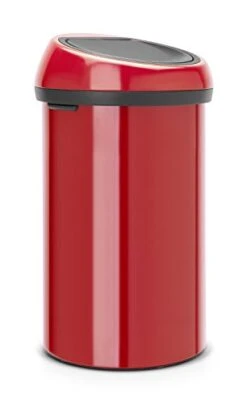 Brabantia 402487 Trash Can With Lid, Passion Red, 13.2 Gal (60 L), Touch Bin -Brabantia Shop 31YzmdHyblL