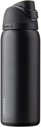 Owala FreeSip Insulated Stainless Steel Water Bottle With Straw For Sports And Travel, BPA-Free, 24-oz, Very, Very Dark 10 Owala FreeSip Insulated Stainless Steel Water Bottle With Straw For Sports And Travel, BPA-Free, 24-oz, Very, Very Dark - Image 10