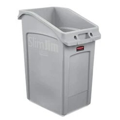 Rubbermaid Commercial Products 2026721 Slim Jim Under-Counter Trash Can With Venting Channels, 23 Gallon, Gray -Brabantia Shop 31c3ApEMoeL 1