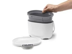 Addis 2.5 Litre Kitchen Compost Caddy, White/Grey -Brabantia Shop 31cBlicSfIL