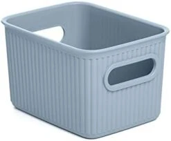 Tatay Storage Box Baobab, 22L Capacity, Polypropylene, BPA Free, Mist Blue Measures 29.4 X 38.5 X 23 Cm -Brabantia Shop 31cHYfQ0zpL. AC