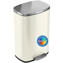 ITouchless SoftStep 13.2 Gallon Kitchen Step Trash Can With Odor Filter, 50 Liter Rose Gold Stainless Steel Pedal Garbage Bin For Home, Office, Business, Silent And Gentle Lid Open And Close, 13 Gal -Brabantia Shop 31dMyW2in3L