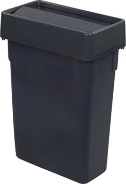 Carlisle FoodService Products TrimLine Plastic Rectangle Waste Container, 15 Gallons, Grey -Brabantia Shop 31dRanXuBsL