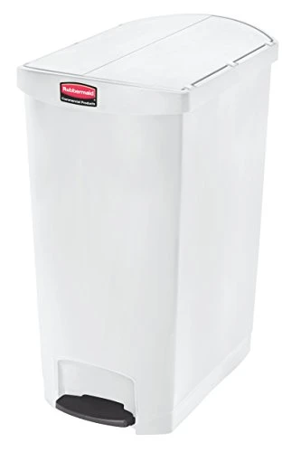 Rubbermaid Commercial Products - 1883566 Streamline Slim Step-On Plastic Trash Garbage Can, 13 Gallon, Red 10 Rubbermaid Commercial Products - 1883566 Streamline Slim Step-On Plastic Trash Garbage Can, 13 Gallon, Red - Image 10