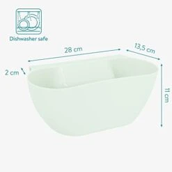Navaris Hanging Kitchen Waste Bins - Over-Cabinet Garbage Bowl Holder Trash Containers For Collecting Food Scraps And Compost From Counter - Set Of 2 -Brabantia Shop 31eDzjT7GmL