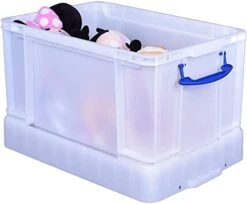 Really Useful Plastic Storage Box 48 Litre With XL Lid White Strong